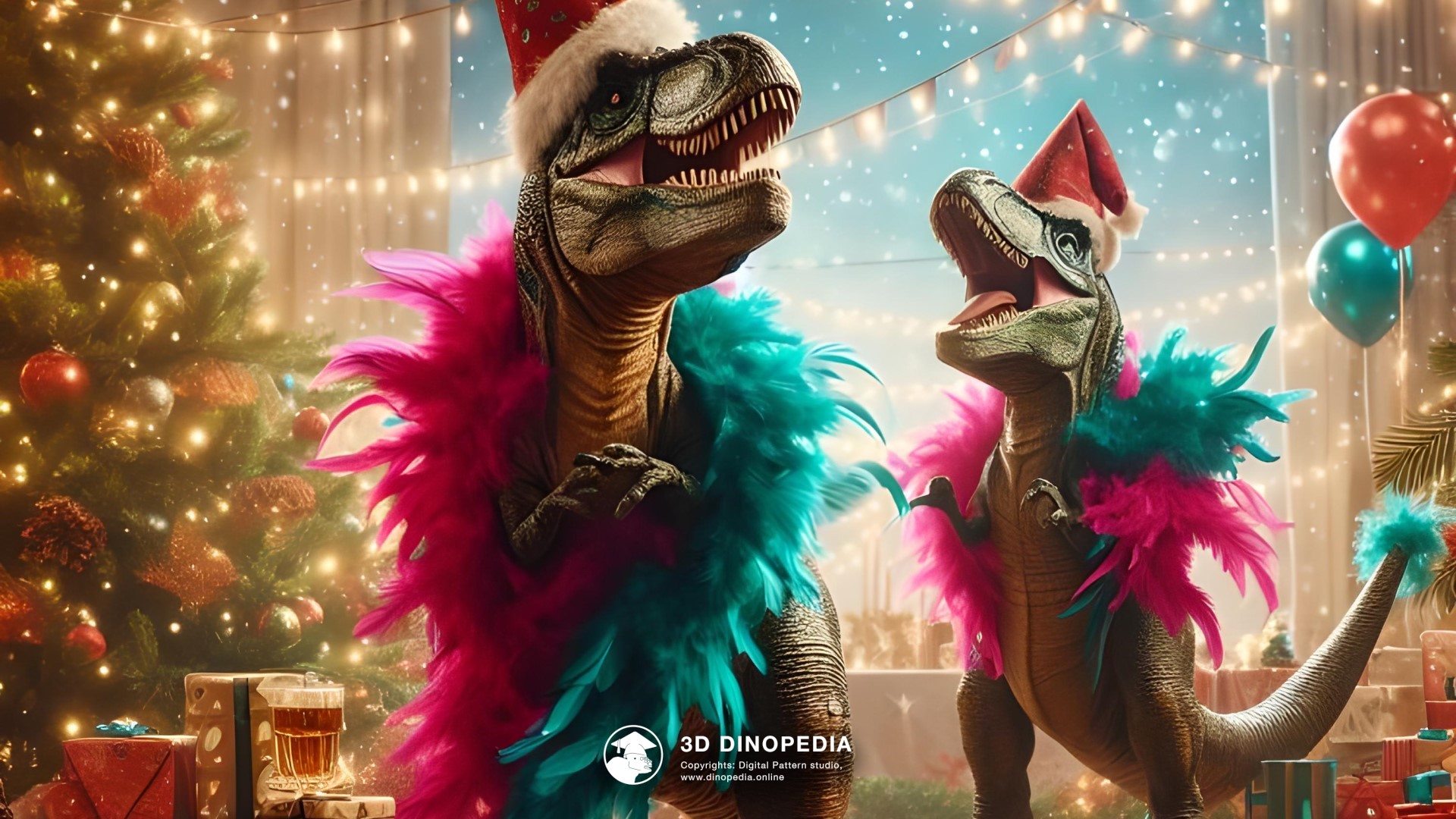 3D Dinopedia The Mysteries of the Christmas Tree - New wallpaper!